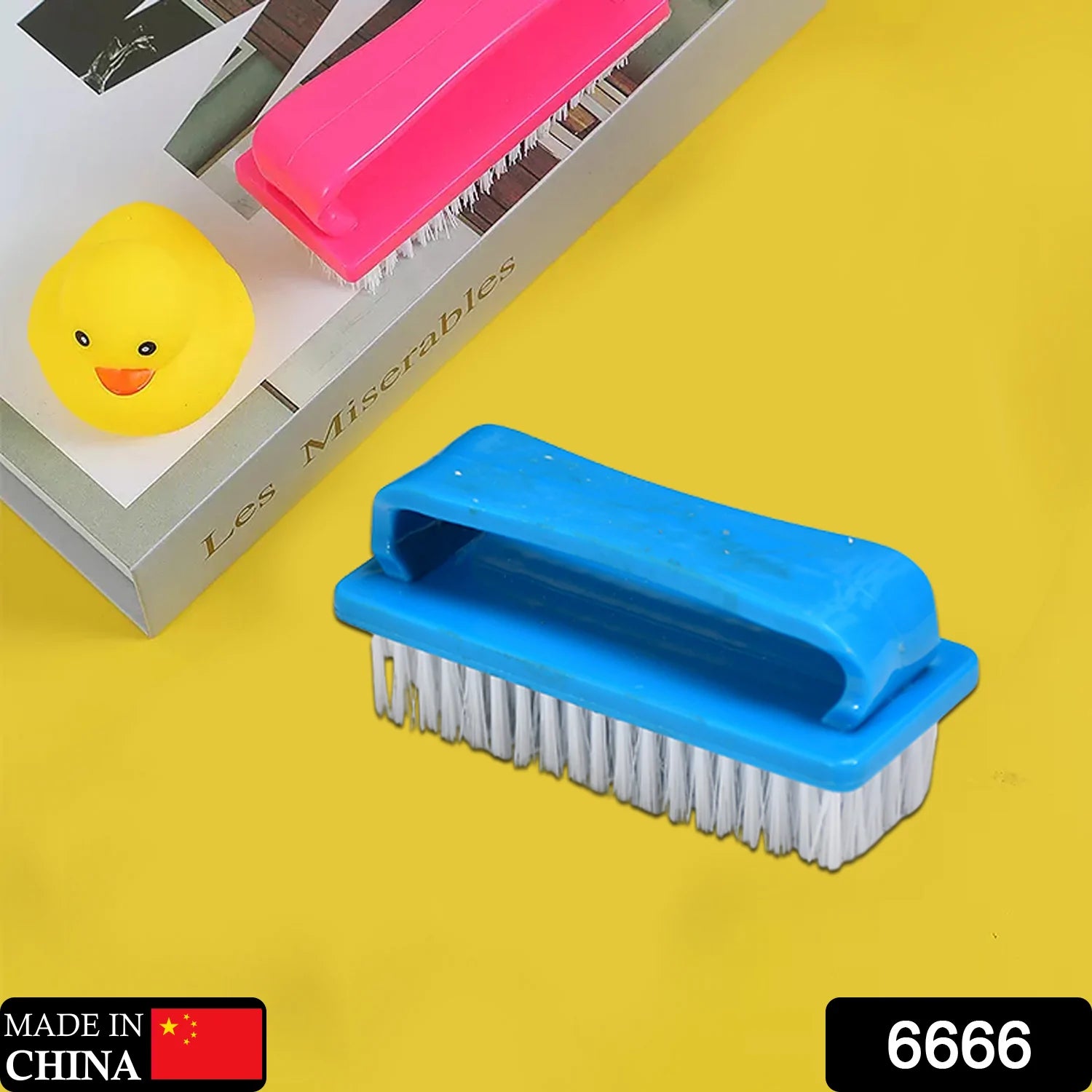 6666 Multi-Functional Laundry Brush for Cleaning Clothes, Shoes, Car Wheels, Floor with Handle. DeoDap 6666 Multi-Functional Laundry Brush for Cleaning Clothes, Shoes, Car Wheels, Floor with Handle. DeoDap